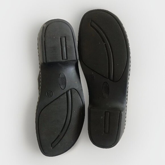 Vintage Faded Glory Black Loafers Clogs Size 8.5 - Picture 7 of 7